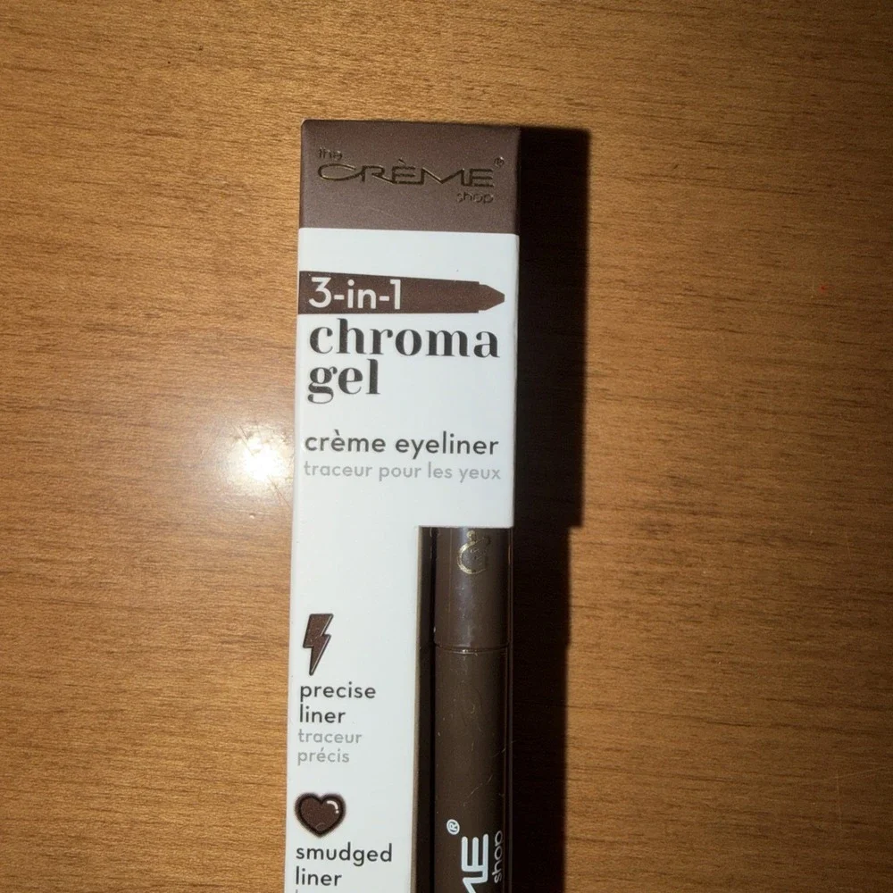 NEW The Creme Shop 3-in-1 Chroma Gel Crème Eyeliner - Mocha